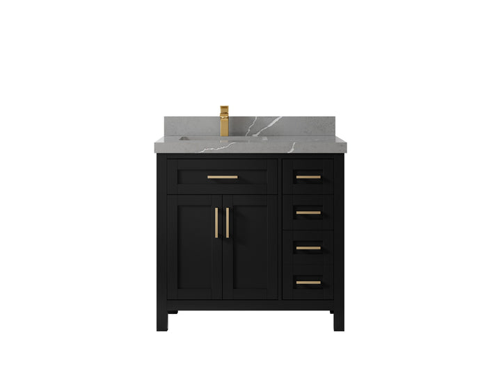 Cambridge 36 in. W x 22 in. D Left Offset Sink Bathroom Vanity - photo 16