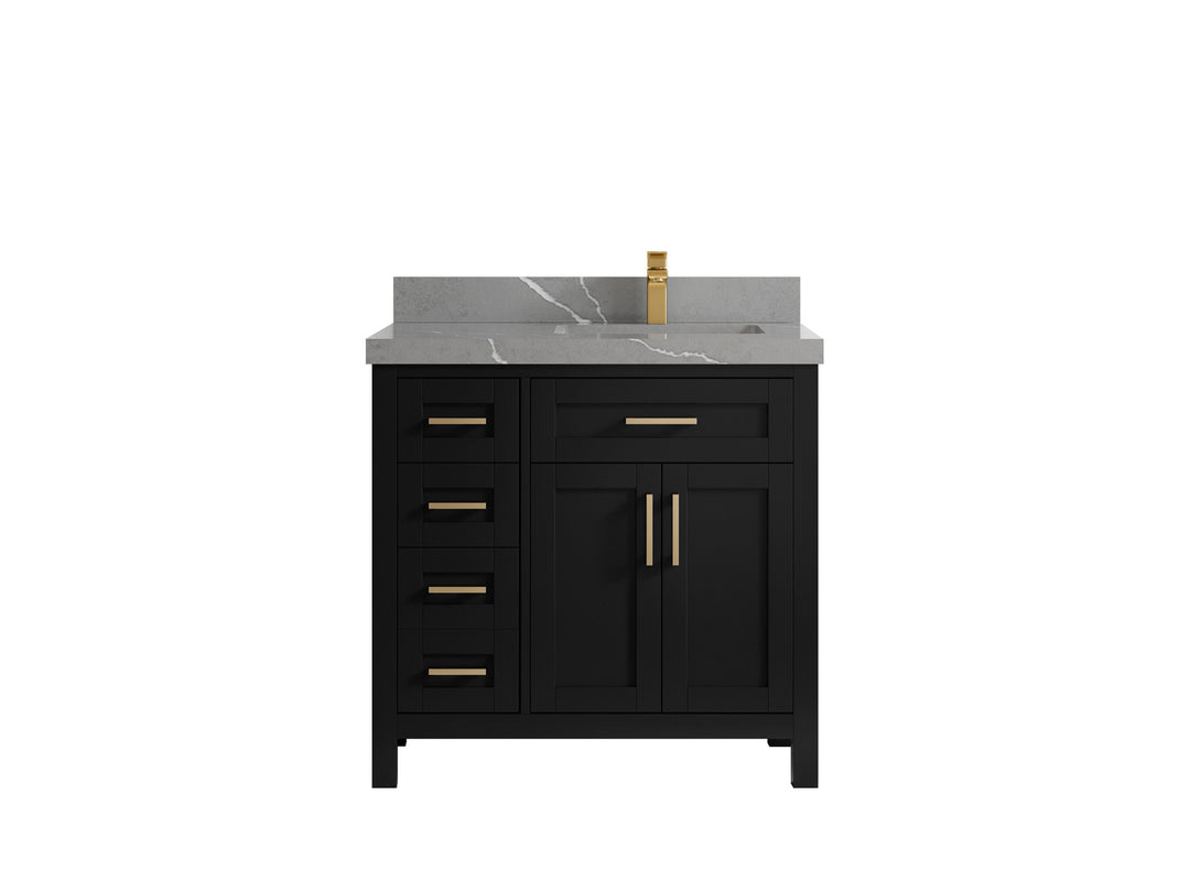 Cambridge 36 in. W x 22 in. D Right Offset Sink Bathroom Vanity