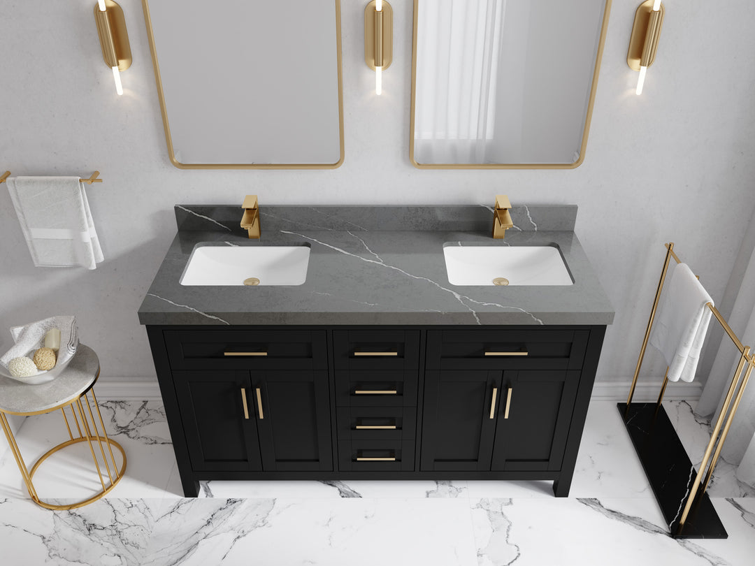 Cambridge 60 in. W x 22 in. D Double Sink Bathroom Vanity