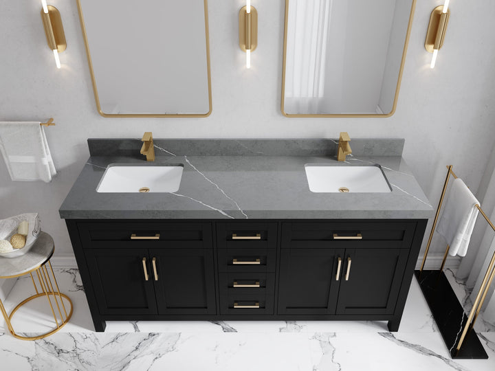 Cambridge 72 in. W x 22 in. D Double Sink Bathroom Vanity - photo 20