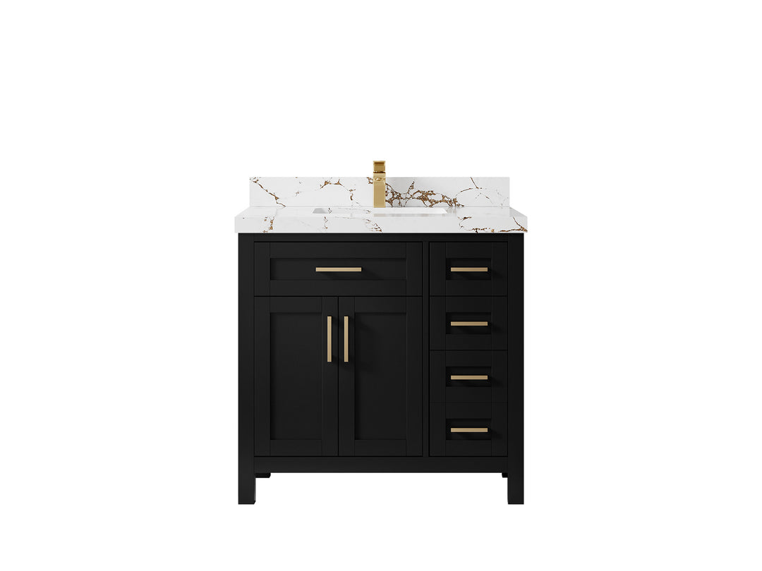 Cambridge 36 in. W x 22 in. D Single Center Sink Bathroom Vanity