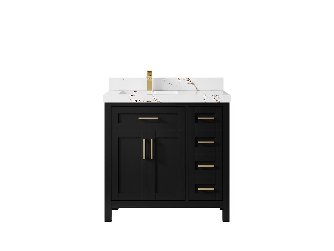 Cambridge 36 in. W x 22 in. D Left Offset Sink Bathroom Vanity
