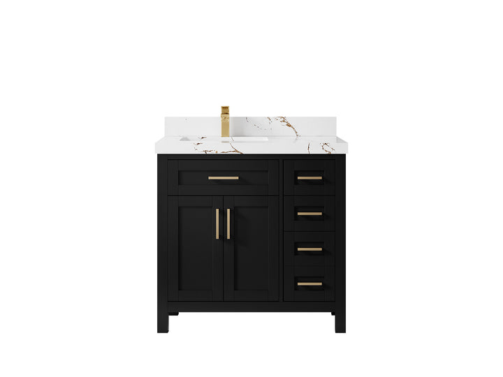 Cambridge 36 in. W x 22 in. D Left Offset Sink Bathroom Vanity - photo 40