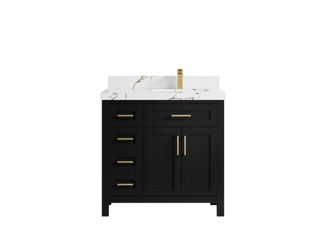Cambridge 36 in. W x 22 in. D Right Offset Sink Bathroom Vanity