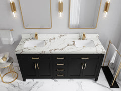 Cambridge 72 in. W x 22 in. D Double Sink Bathroom Vanity - photo 33