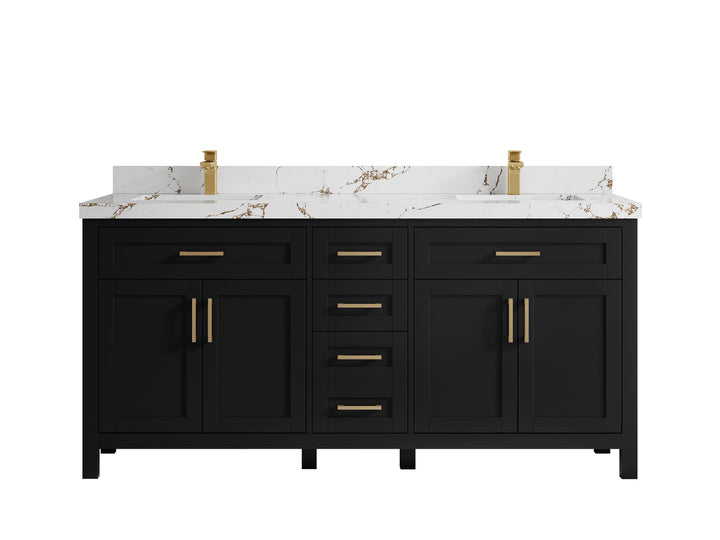 Cambridge 72 in. W x 22 in. D Double Sink Bathroom Vanity - photo 39