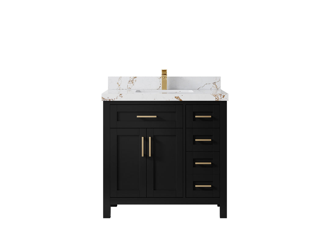 Cambridge 36 in. W x 22 in. D Single Center Sink Bathroom Vanity