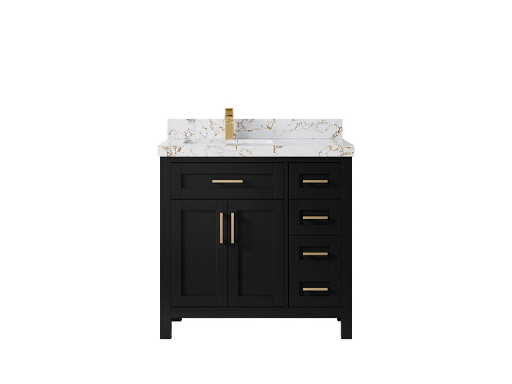 Cambridge 36 in. W x 22 in. D Left Offset Sink Bathroom Vanity - photo 42