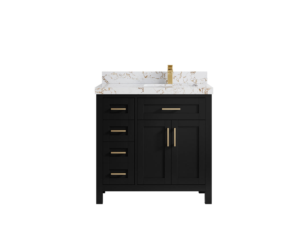 Cambridge 36 in. W x 22 in. D Right Offset Sink Bathroom Vanity