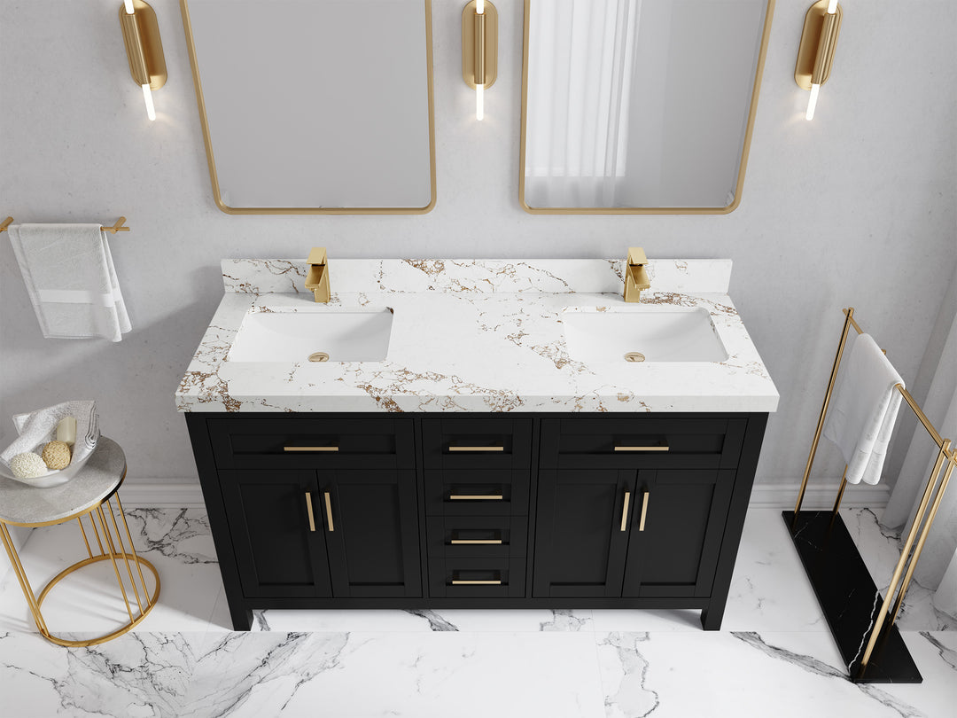 Cambridge 60 in. W x 22 in. D Double Sink Bathroom Vanity