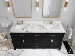 Cambridge 72 in. W x 22 in. D Double Sink Bathroom Vanity - photo 35