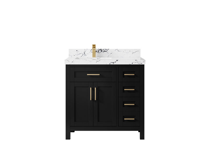 Cambridge 36 in. W x 22 in. D Left Offset Sink Bathroom Vanity - photo 44