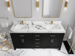 Cambridge 72 in. W x 22 in. D Double Sink Bathroom Vanity - photo 37