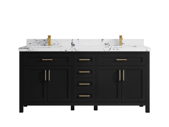 Cambridge 72 in. W x 22 in. D Double Sink Bathroom Vanity - photo 43