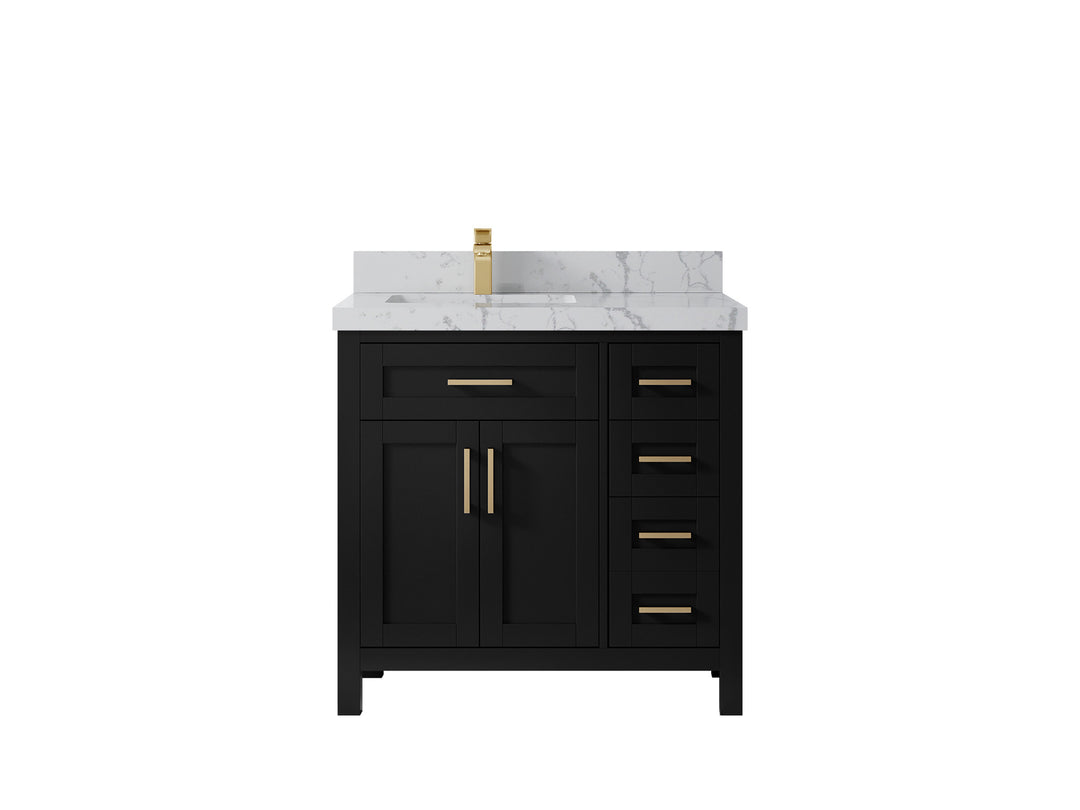 Cambridge 36 in. W x 22 in. D Left Offset Sink Bathroom Vanity