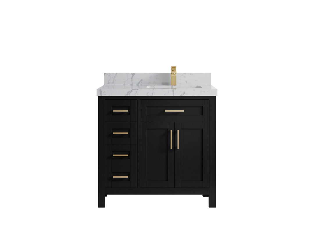 Cambridge 36 in. W x 22 in. D Right Offset Sink Bathroom Vanity