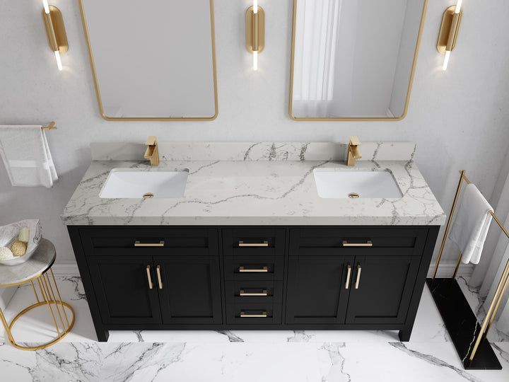 Cambridge 72 in. W x 22 in. D Double Sink Bathroom Vanity - photo 44