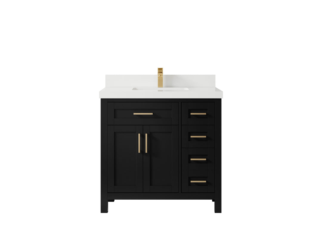 Cambridge 36 in. W x 22 in. D Single Center Sink Bathroom Vanity