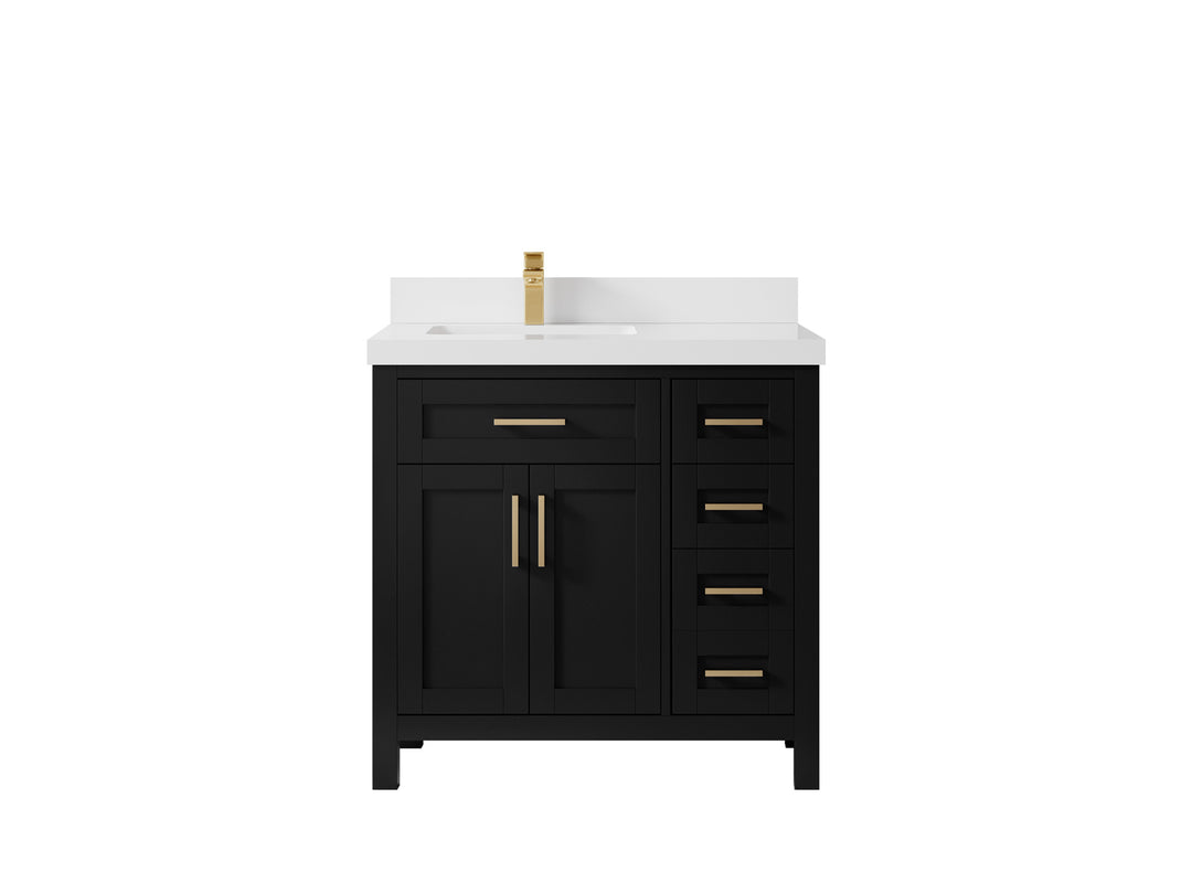 Cambridge 36 in. W x 22 in. D Left Offset Sink Bathroom Vanity