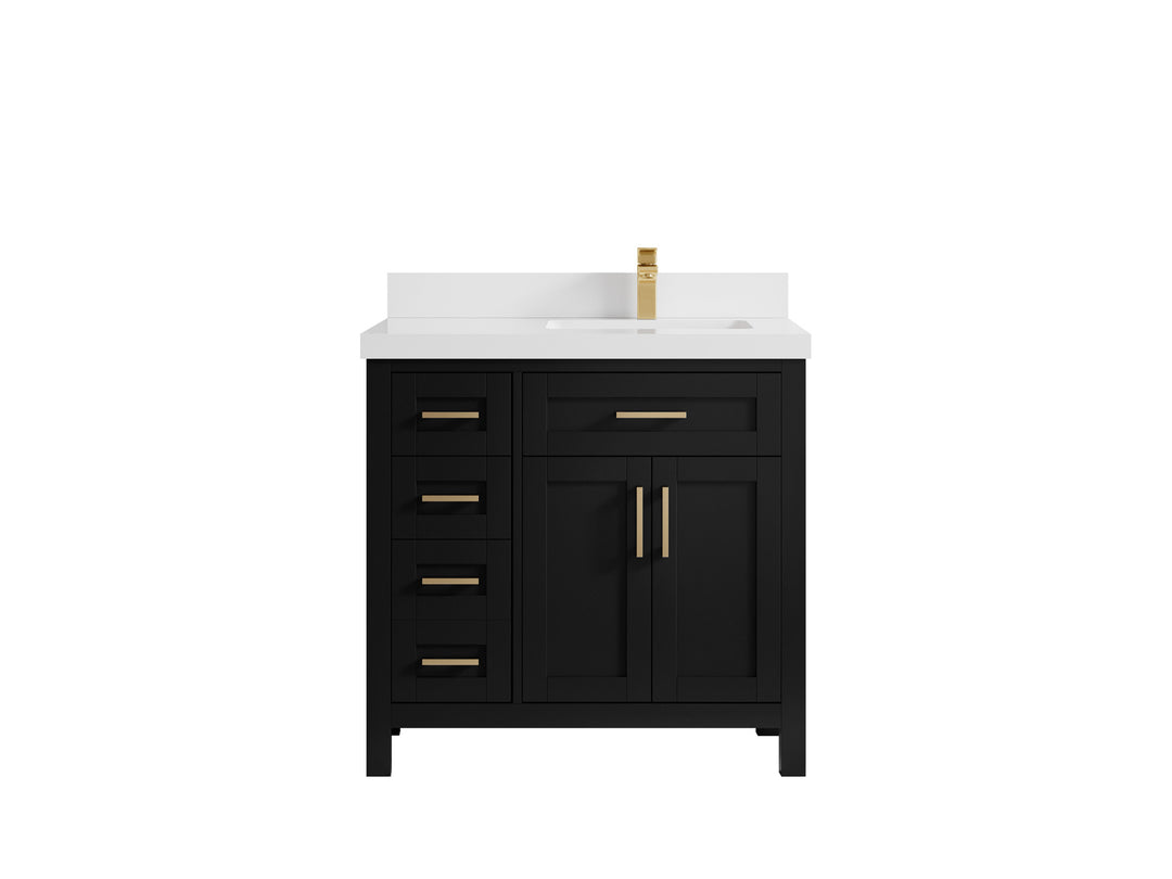 Cambridge 36 in. W x 22 in. D Right Offset Sink Bathroom Vanity