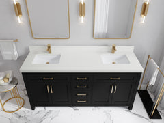 Cambridge 72 in. W x 22 in. D Double Sink Bathroom Vanity - photo 41