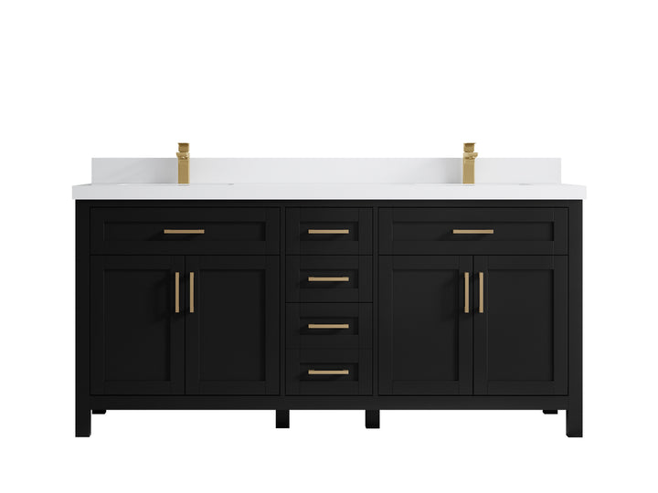 Cambridge 72 in. W x 22 in. D Double Sink Bathroom Vanity - photo 47