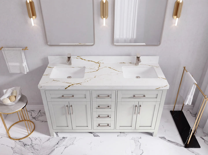 Cambridge 60 in. W x 22 in. D Double Sink Bathroom Vanity - photo 45