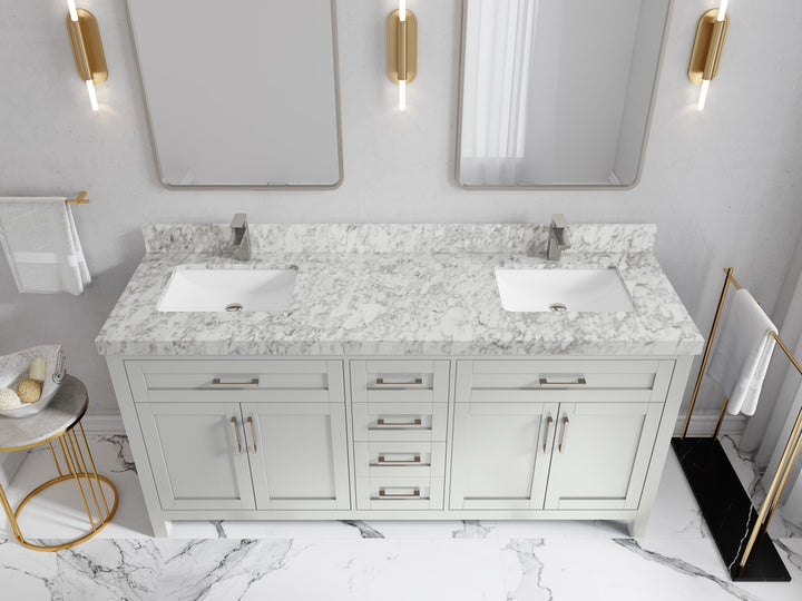 Cambridge 72 in. W x 22 in. D Double Sink Bathroom Vanity - photo 22