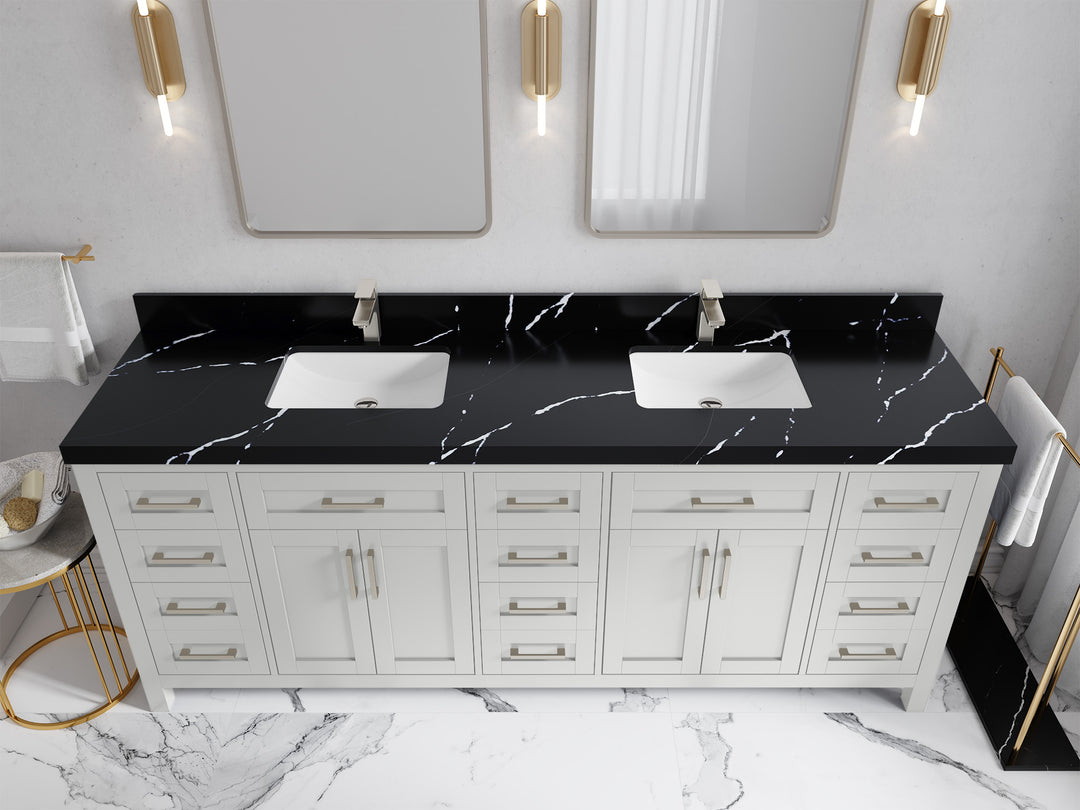 Cambridge 84 in. W x 22 in. D Double Sink Bathroom Vanity