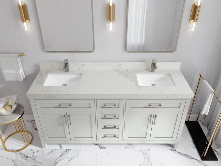 Cambridge 72 in. W x 22 in. D Double Sink Bathroom Vanity - photo 16