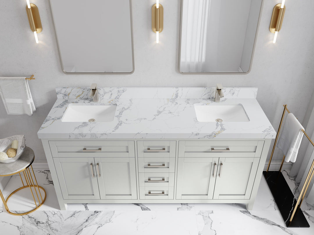 Cambridge 72 in. W x 22 in. D Double Sink Bathroom Vanity