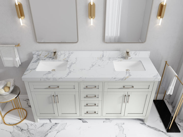 Cambridge 72 in. W x 22 in. D Double Sink Bathroom Vanity - photo 18