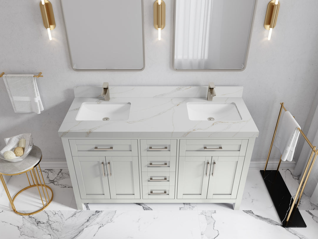 Cambridge 60 in. W x 22 in. D Double Sink Bathroom Vanity