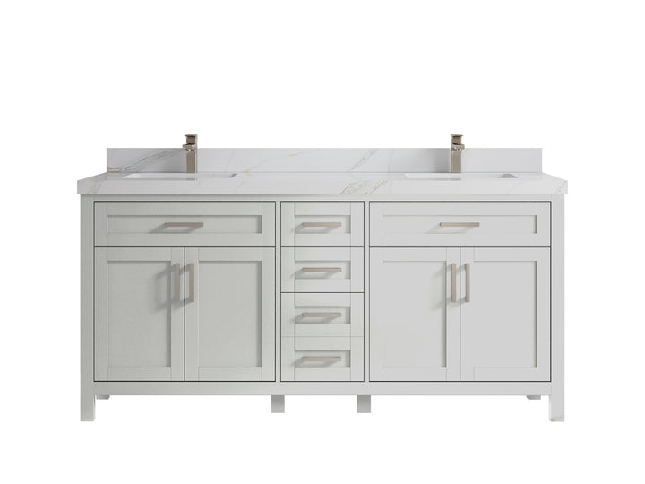 Cambridge 84 in. W x 22 in. D Double Sink Bathroom Vanity - photo 26