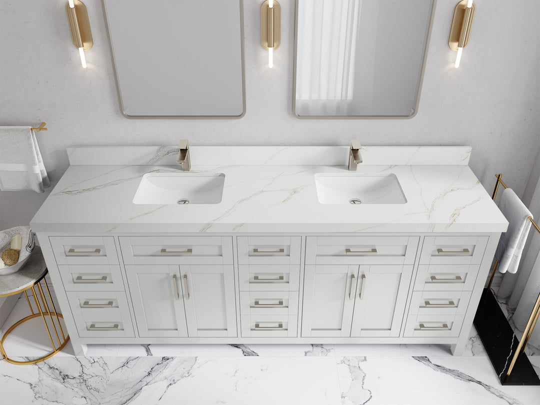 Cambridge 84 in. W x 22 in. D Double Sink Bathroom Vanity