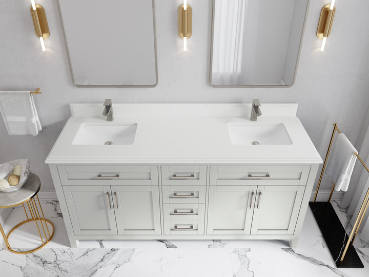 Cambridge 72 in. W x 22 in. D Double Sink Bathroom Vanity - photo 30