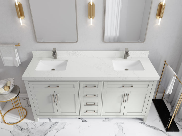 Cambridge 72 in. W x 22 in. D Double Sink Bathroom Vanity - photo 32