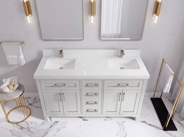 Cambridge 60 in. W x 22 in. D Double Sink Bathroom Vanity - photo 46