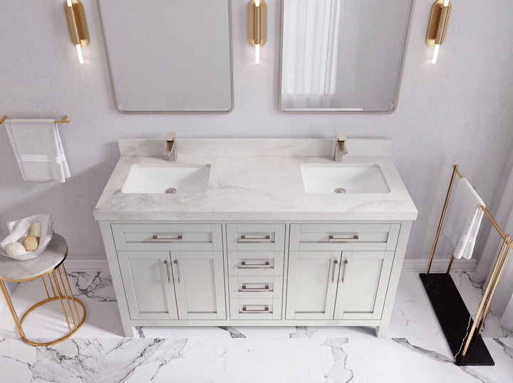 Cambridge 60 in. W x 22 in. D Double Sink Bathroom Vanity - photo 47