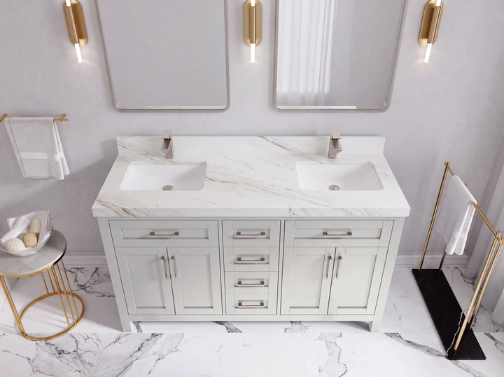 Cambridge 60 in. W x 22 in. D Double Sink Bathroom Vanity - photo 48