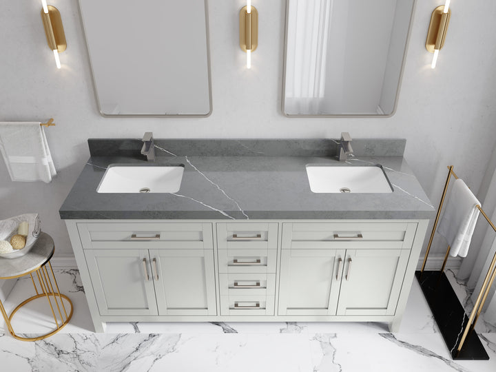 Cambridge 72 in. W x 22 in. D Double Sink Bathroom Vanity - photo 36