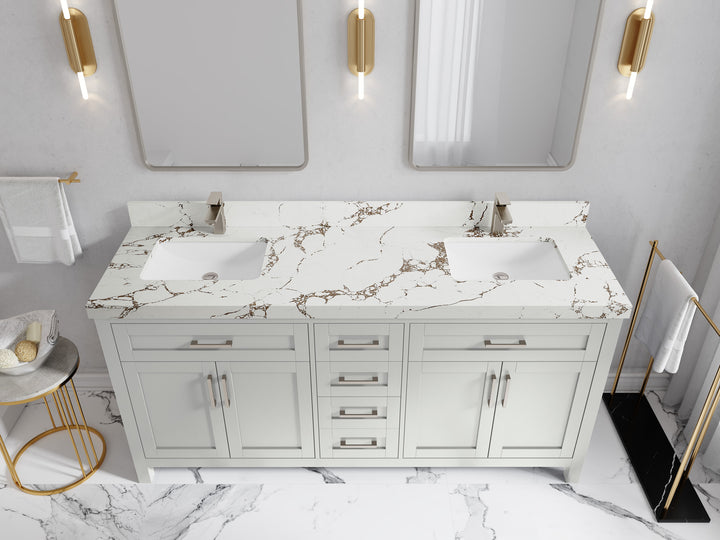 Cambridge 72 in. W x 22 in. D Double Sink Bathroom Vanity - photo 38