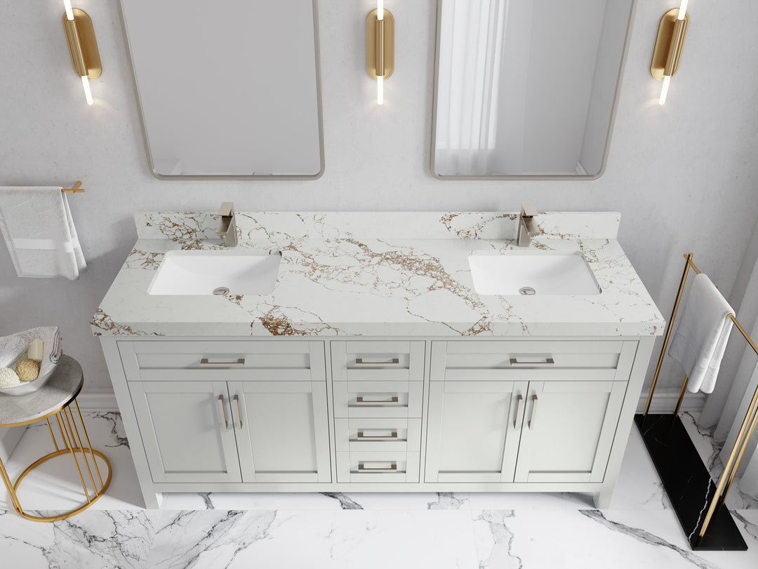 Cambridge 72 in. W x 22 in. D Double Sink Bathroom Vanity