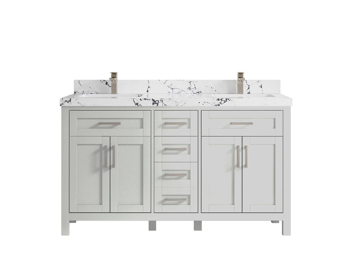 Cambridge 60 in. W x 22 in. D Double Sink Bathroom Vanity - photo 49
