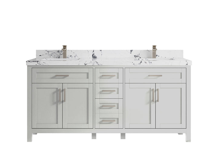 Cambridge 84 in. W x 22 in. D Double Sink Bathroom Vanity - photo 48