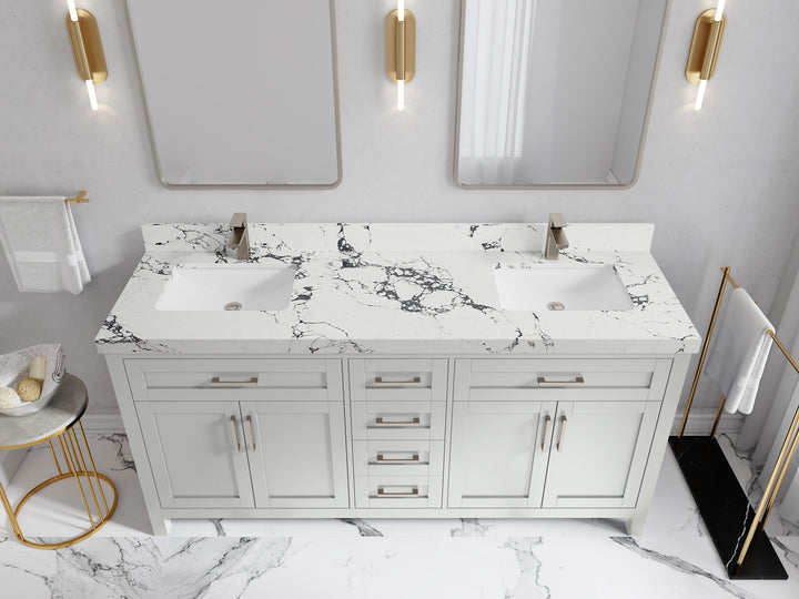 Cambridge 72 in. W x 22 in. D Double Sink Bathroom Vanity - photo 42