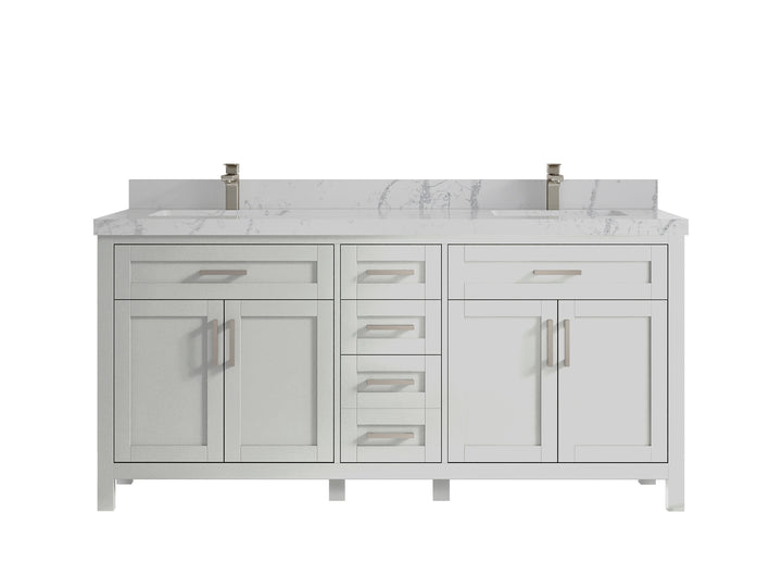 Cambridge 72 in. W x 22 in. D Double Sink Bathroom Vanity - photo 45