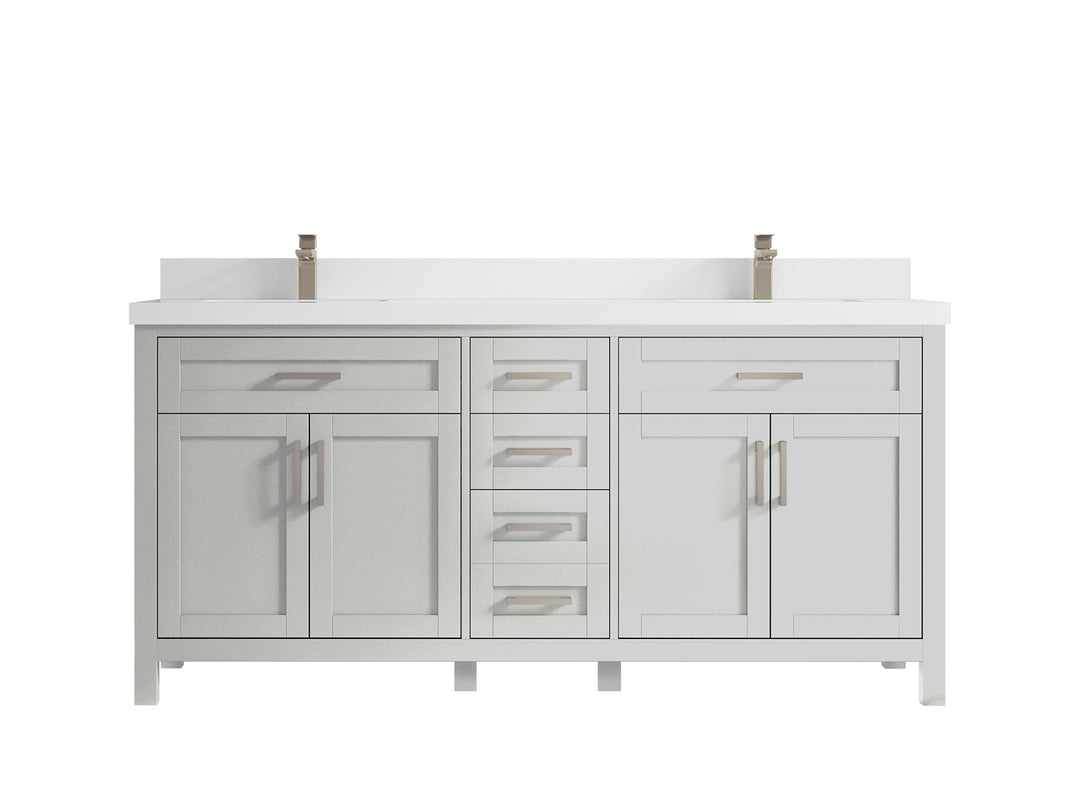 Cambridge 84 in. W x 22 in. D Double Sink Bathroom Vanity
