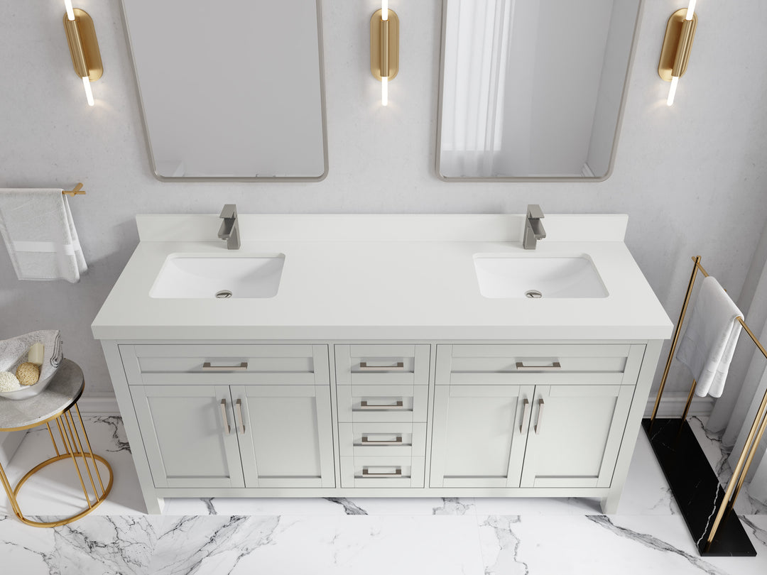 Cambridge 72 in. W x 22 in. D Double Sink Bathroom Vanity