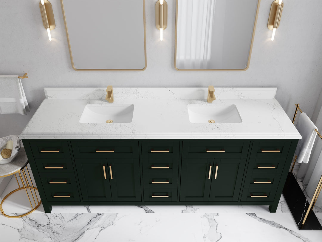 Cambridge 84 in. W x 22 in. D Double Sink Bathroom Vanity